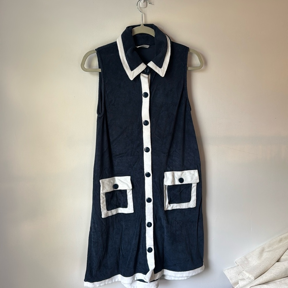 Atlantic Pacific x LAKE Terry Navy Cover Up